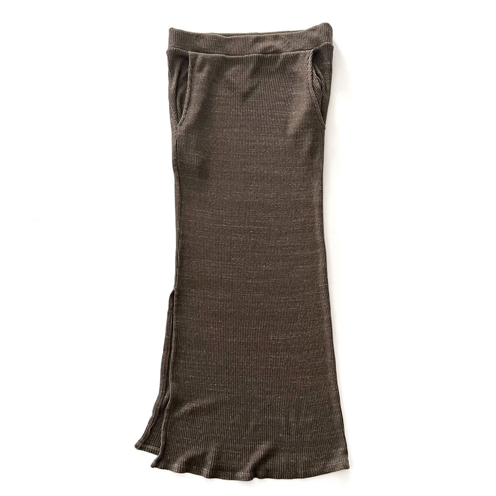 NSF Bauer Pencil Pocket Midi Skirt in Earthen Size Small